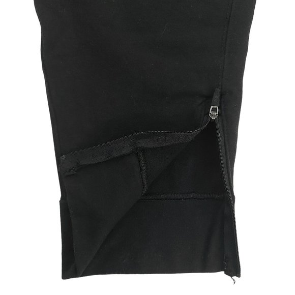 Abercrombie & Fitch Sweatpants Mens Medium Black Tapered Ankle Zip Athletic Gym - Picture 9 of 11